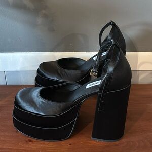 Steve Madden Black Platform Heels